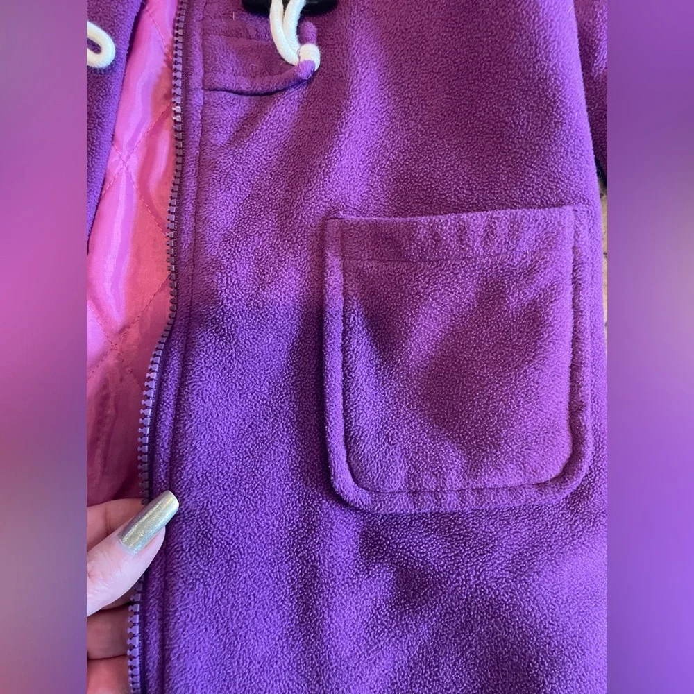 Old Navy Kids Purple Hooded Toggle coat size 5